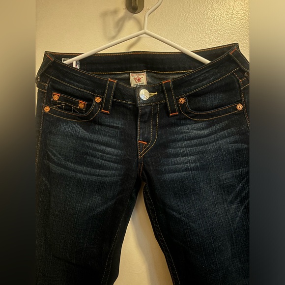 True Religion Brand Jeans Women’s size 28 Stella Skinny Dark Blue - Picture 3 of 14